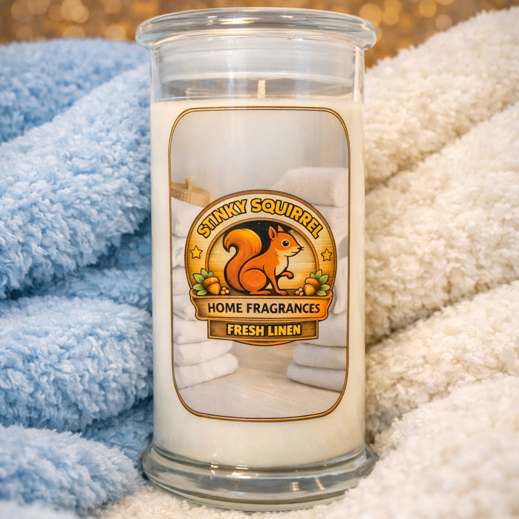 Fresh Linen - Tall Vase Candle 430g