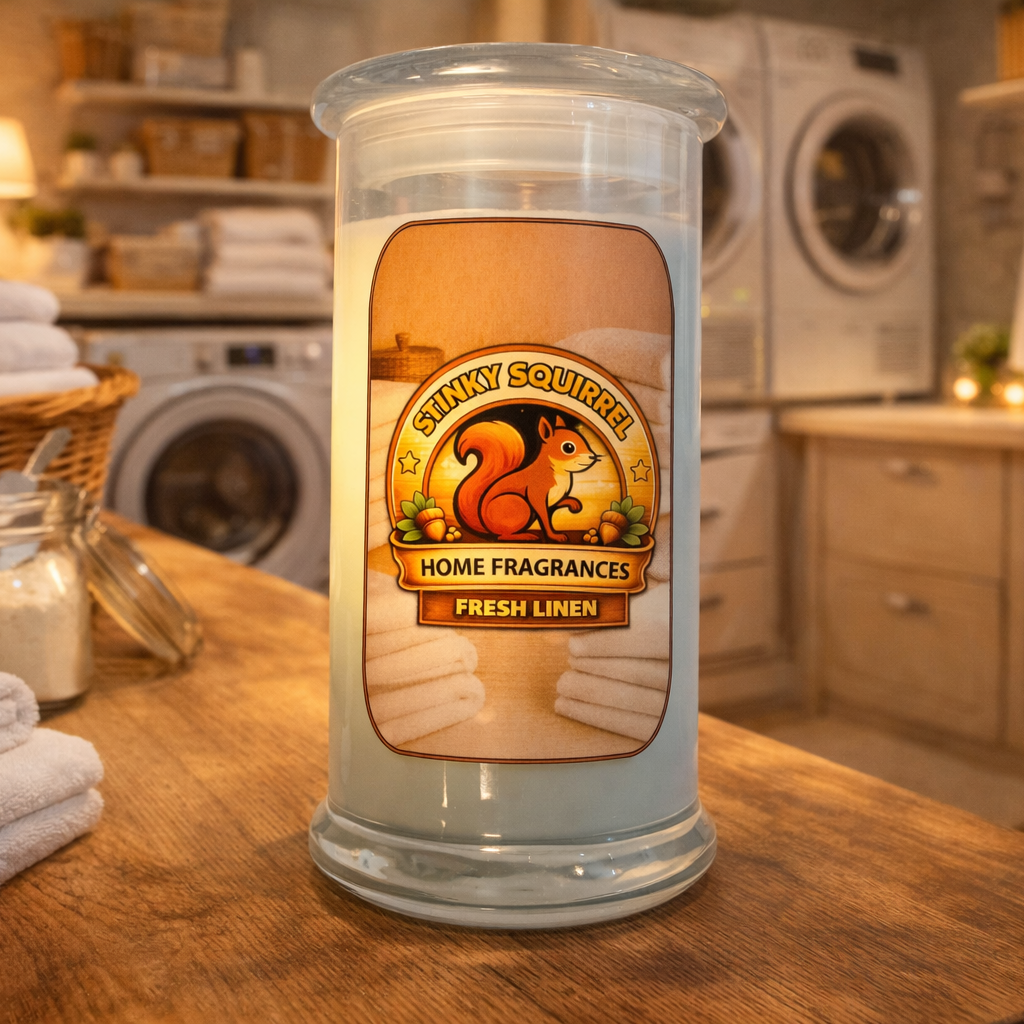 Fresh Linen - Tall Vase Candle 430g