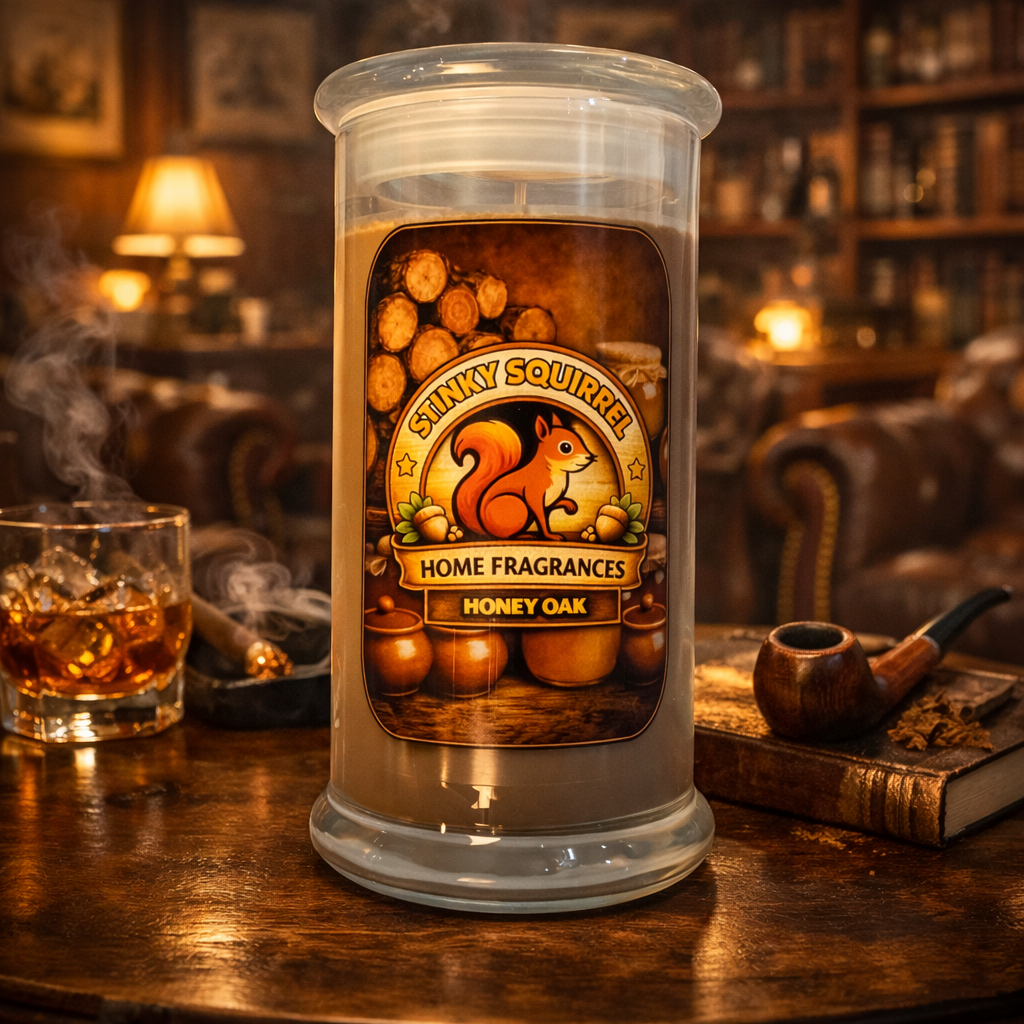 Honey Oak - Tall Vase Candle 430g