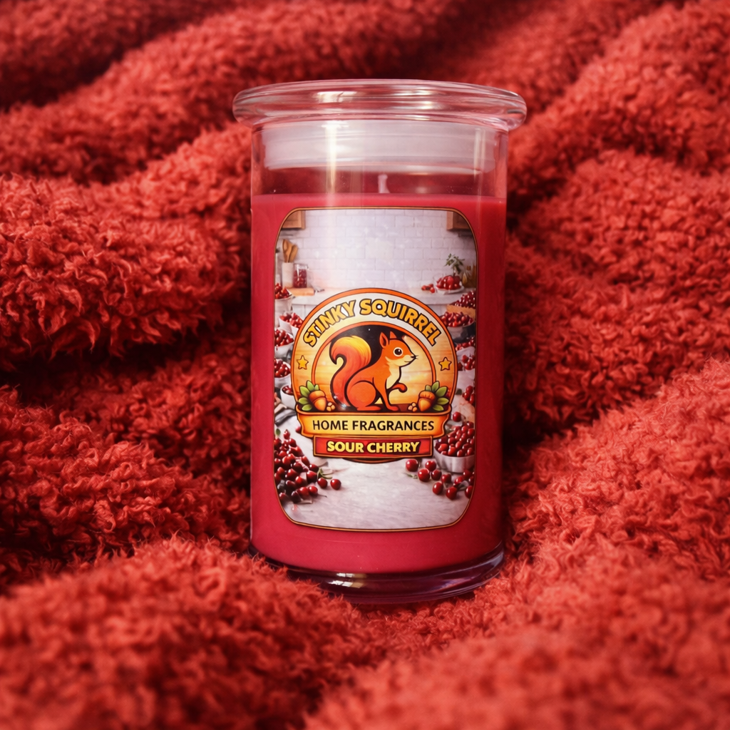 Sour Cherry - Tall Vase Candle 430g