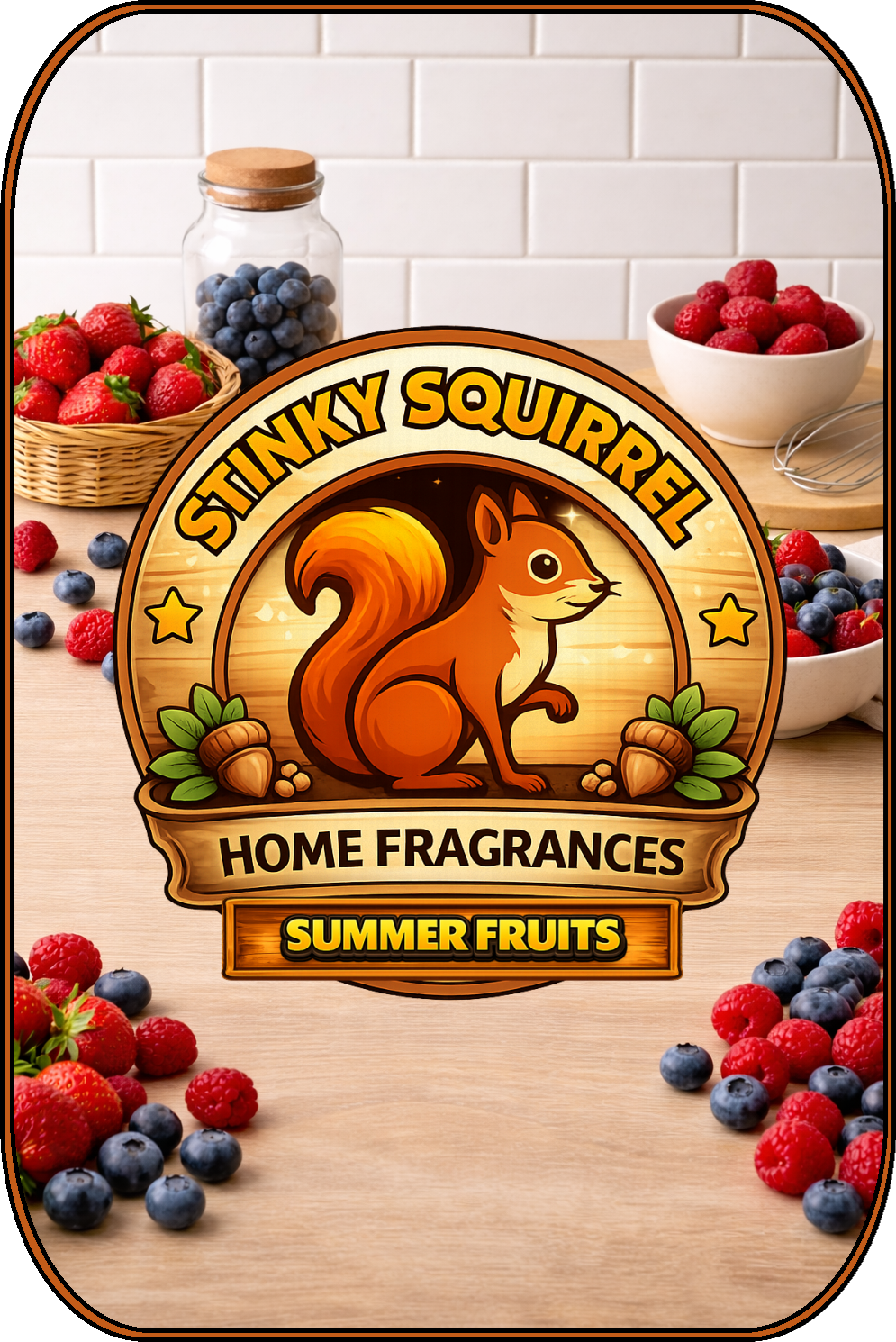 Summer Fruits - Tall Vase Candle 430g