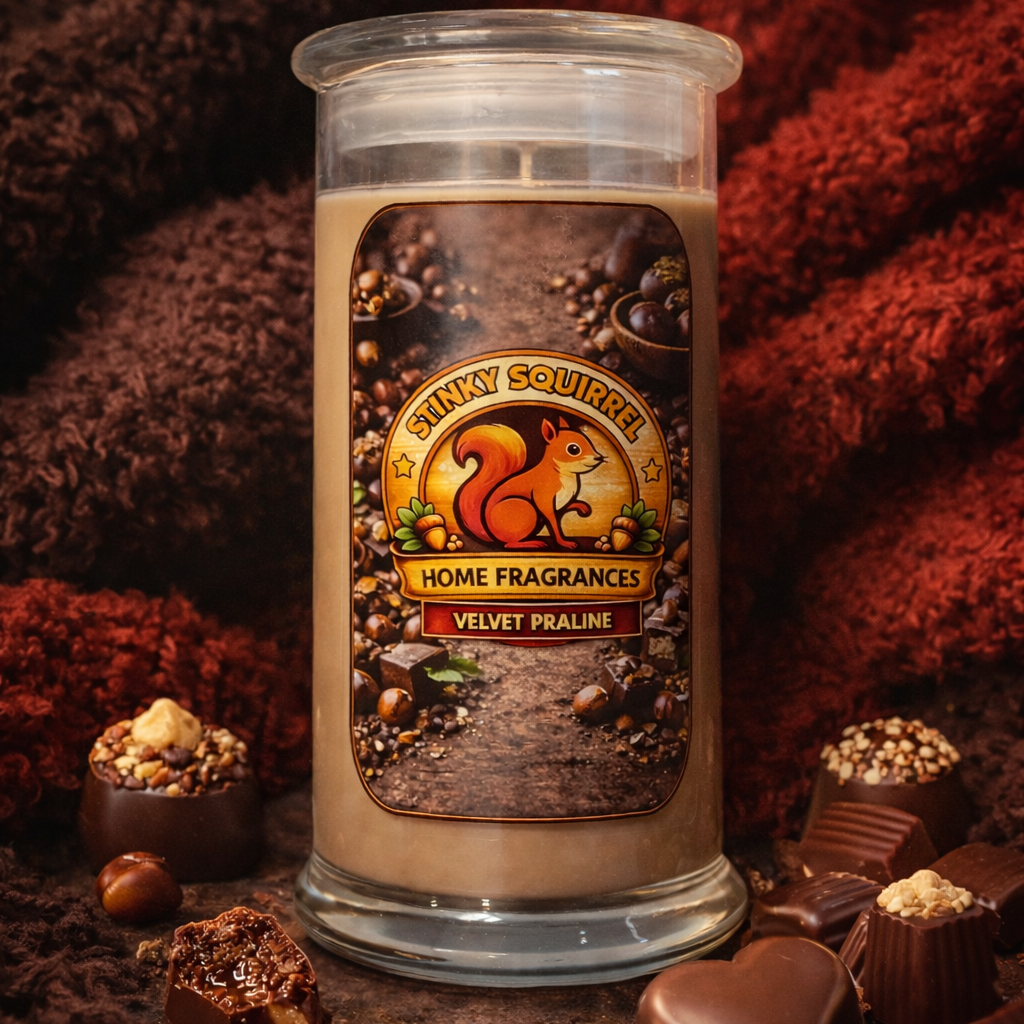 Velvet Praline - Tall Vase Candle 430g